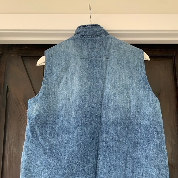 Current/Elliot The Patchwork Puffer Vest Denim - Picture 3 of 5